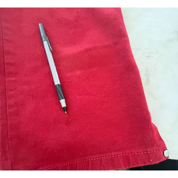 Gloria Vanderbilt Jeans Womens 8 Red Amanda Stretch Classic Rise Tapered Leg - Picture 9 of 14